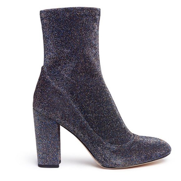 Sam Edelman Calexa Glitter Sock Bootie Size 6.5 - Picture 1 of 10
